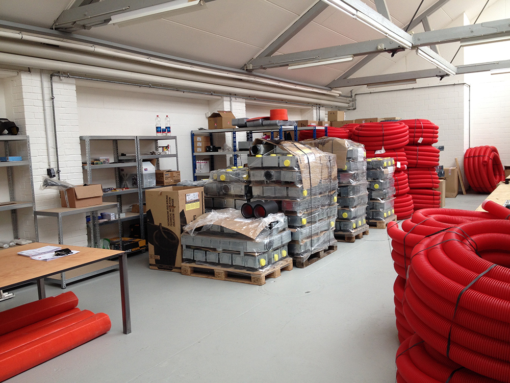 Materiallager von AVALON.ch AG